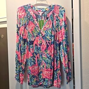 NWT Button Front Elsa XL Flamenco Beach